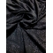Materiał na sukienkę dzianina czarna z błyskiem, brokat